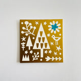 Set of 3 Hand Made Christmas Tree Cards