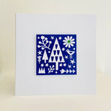 Set of 3 Hand Made Christmas Tree Cards